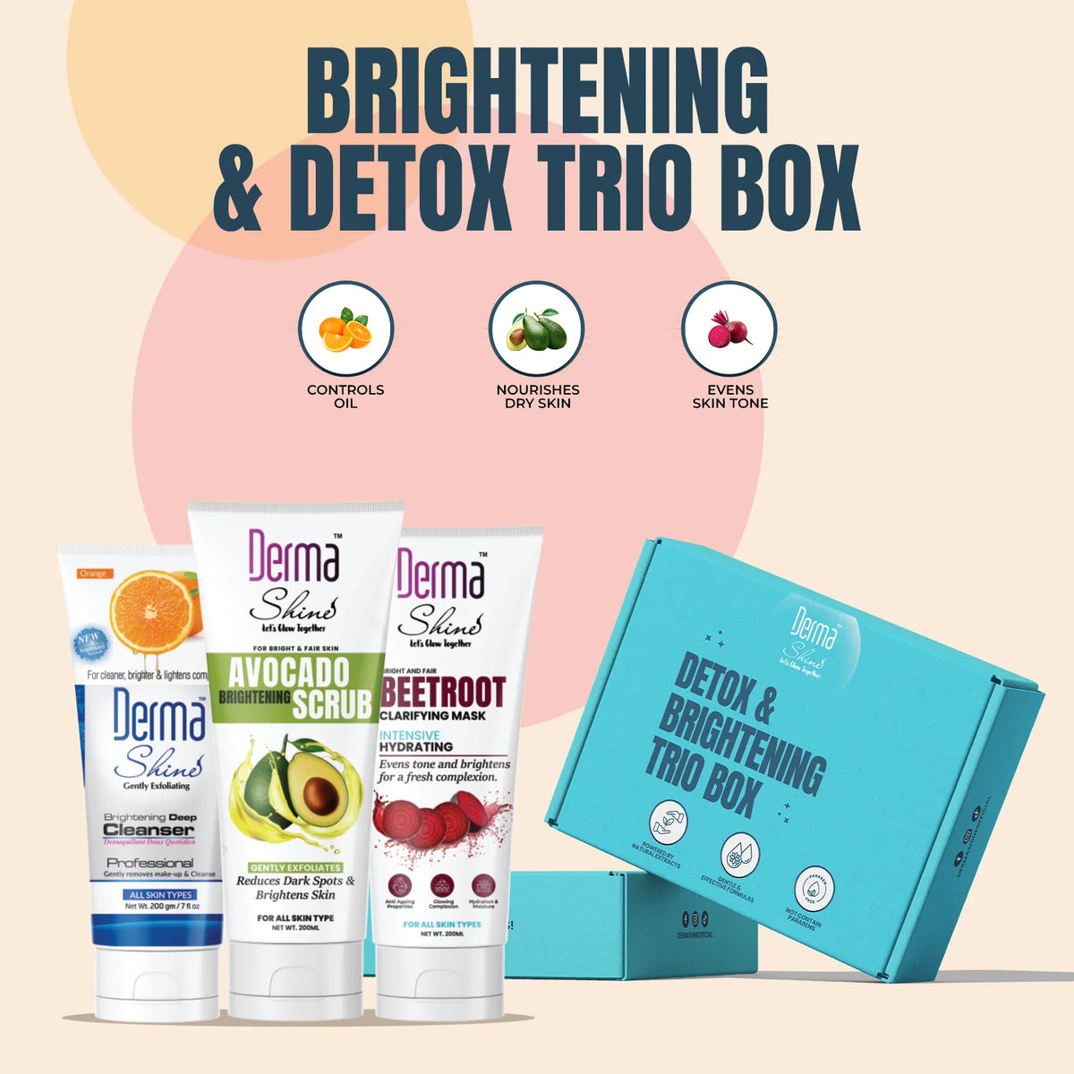 Derma Shine Brightening & Detox Trio Kit
