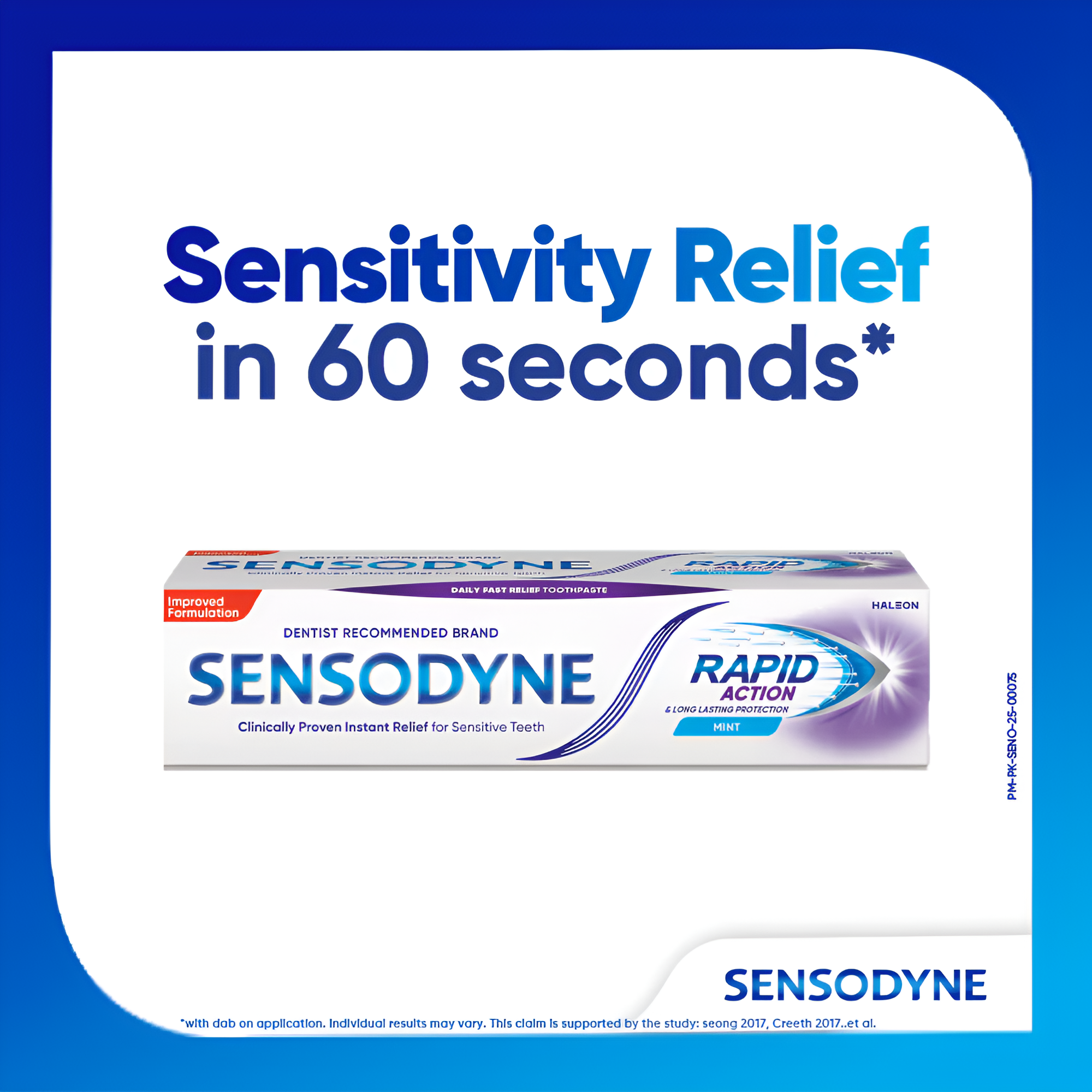 Sensodyne Rapid Action Mint Toothpaste (100g)