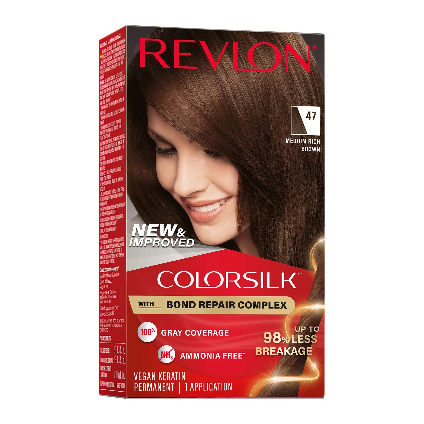 Revlon ColorSilk™ with Bond Repair Complex Permanent Hair Dye