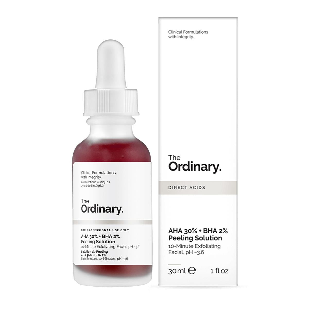 The Ordinary AHA 30% + BHA 2% Peeling Solution
