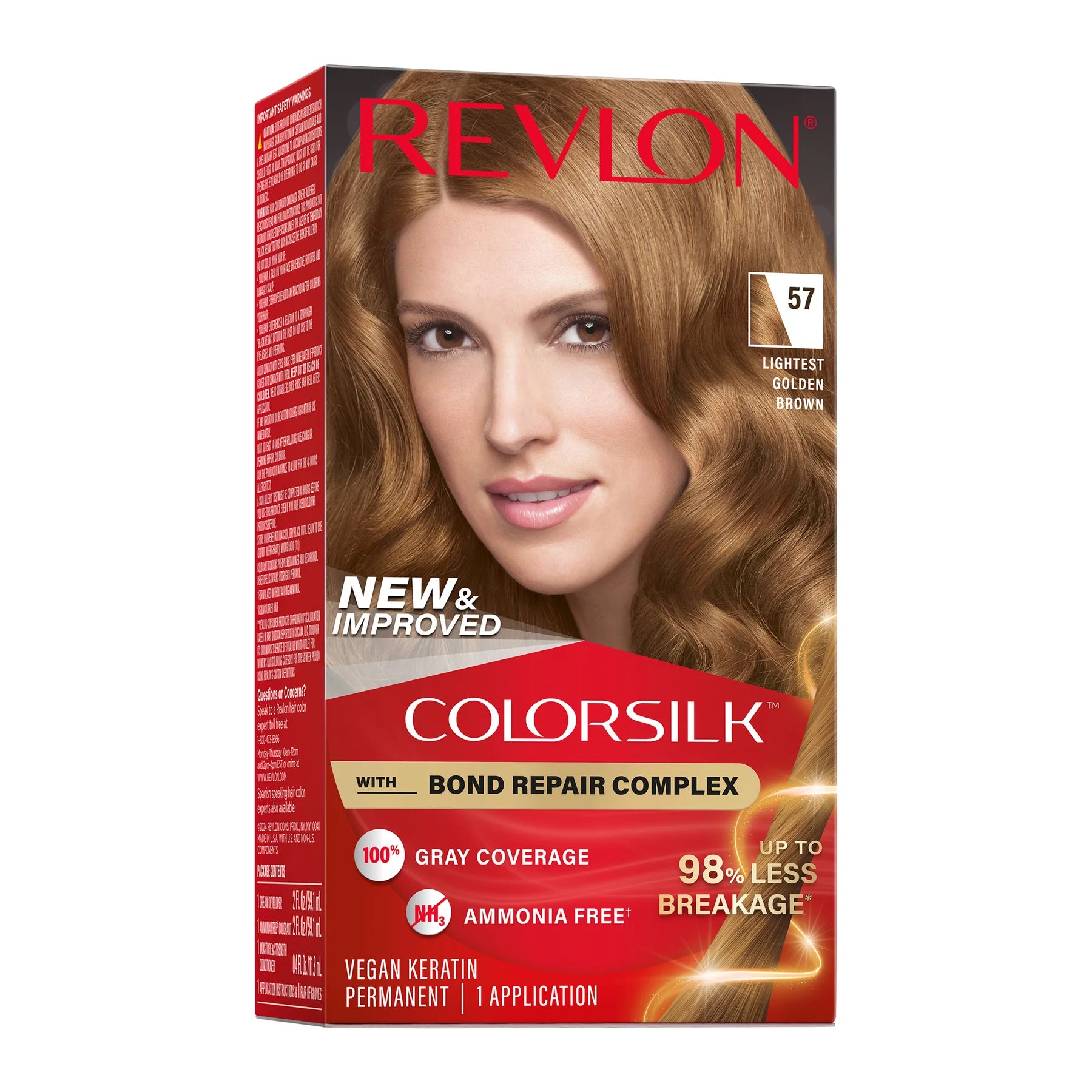 Revlon ColorSilk™ with Bond Repair Complex Permanent Hair Dye