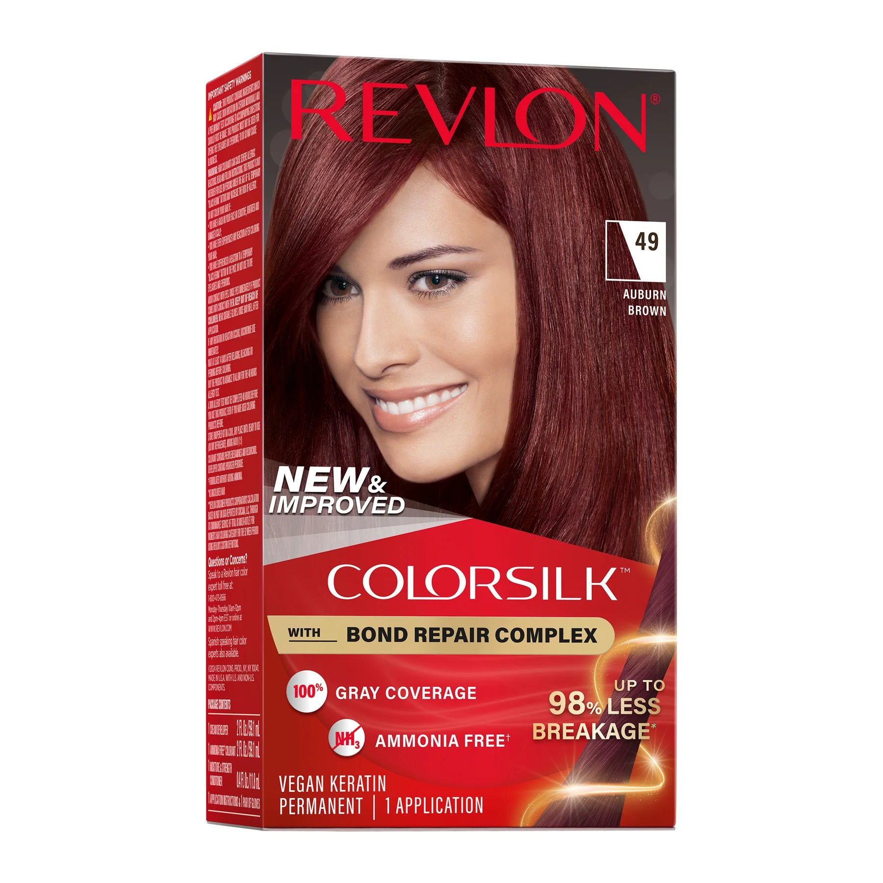 Revlon ColorSilk™ with Bond Repair Complex Permanent Hair Dye