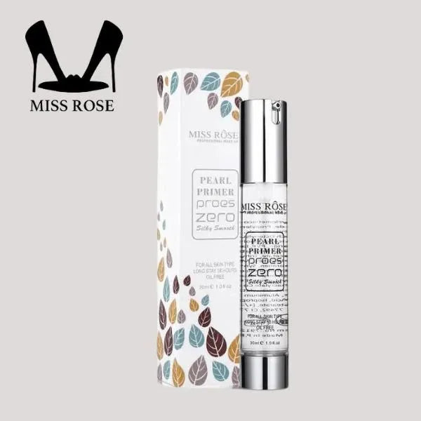 Miss Rose Pearl Primer: ZERO Proes - Silky Smooth Perfection (30ml)