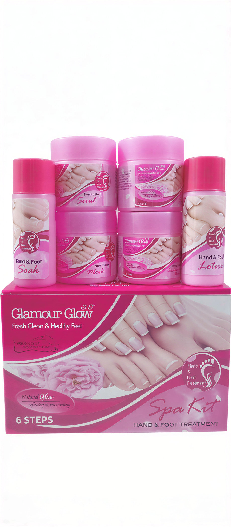 Glamour Glow 6-Step Hand & Foot Spa Kit (S)